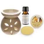 Vanilla Oil Burner Gift Set in Box